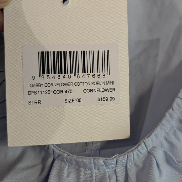 Dissh 'Gabby'  cornflower blue cotton mini NWT - Picture 9 of 13